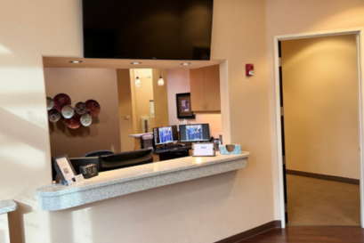 Reception area Inside Dentistry in Scottsdale, AZ